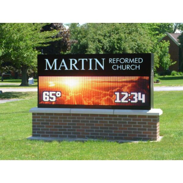 На открытом воздухе водоустойчивое обслуживание фронта знаков P5 RGB памятника церков СИД IP65