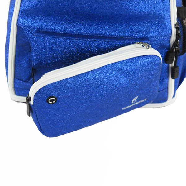 Используемый перемещением рюкзак Секин девушек, удобный голубой рюкзак приветственного восклицания