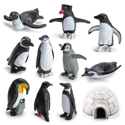 Cartoon Penguin Model Animal Figures Set For Imaginative Play And Skill Development