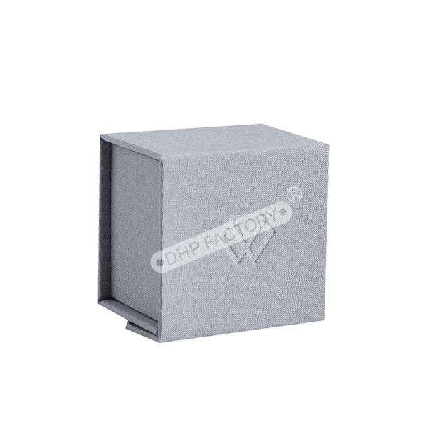 Fabric Covered Bracelet Packaging Boxes Cardboard Bracelet Box With Soft Pillow