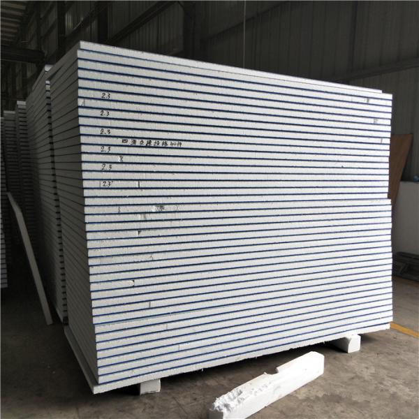 50mm smooth surface 0.376mm eps sandwich wall panel for prefab house
