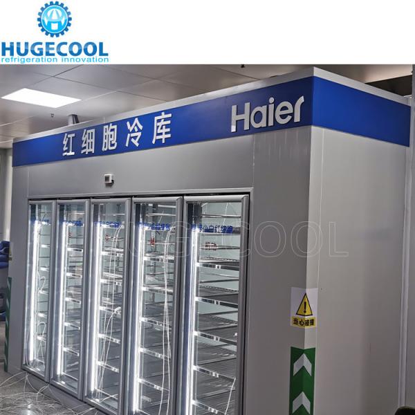 Caminhar em Cooler Equipamento de refrigeração cozinha com serviço online Porta de vidro preto