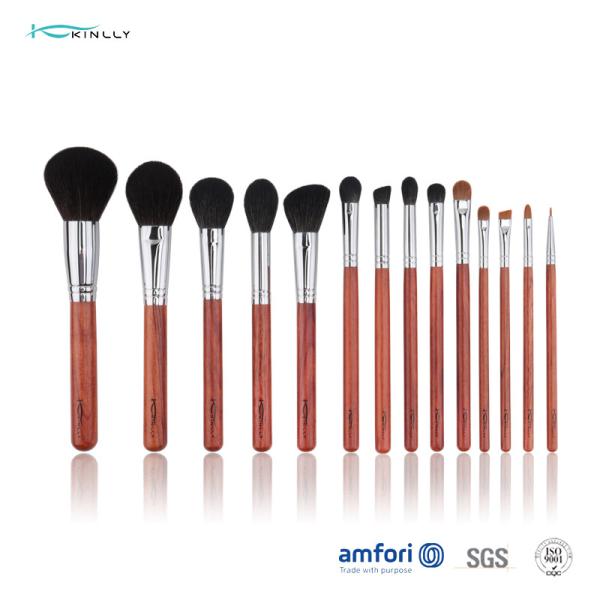 14pcs Natural Hair ISO9001 Cosmetic Brush Set