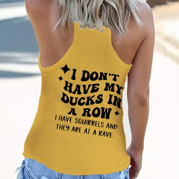 Distressed Women Tank Tops OEM ODM 160 Grams Vintage Sleeveless T-Shirt