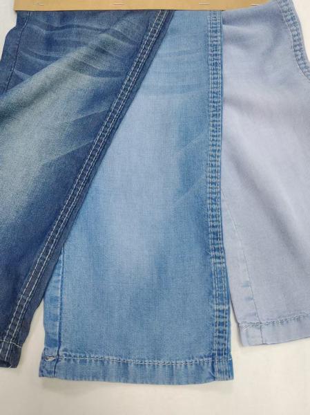 100%Tencel 4.5oz Light Weight Summer Jeans Or T-Shirt Denim Fabric Elastic Free 180cm Full Width