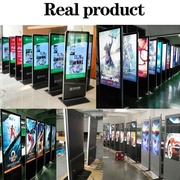 High Definition 32 Inch Vertical Digital Signage Display With Android Octa Core WiFi