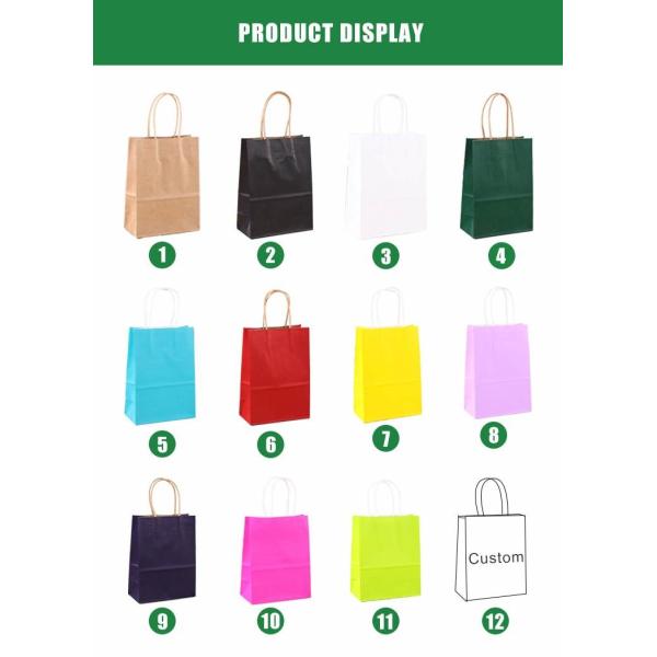 FSC Certified Kraft Paper Handbag For Clothing And Garment Packaging