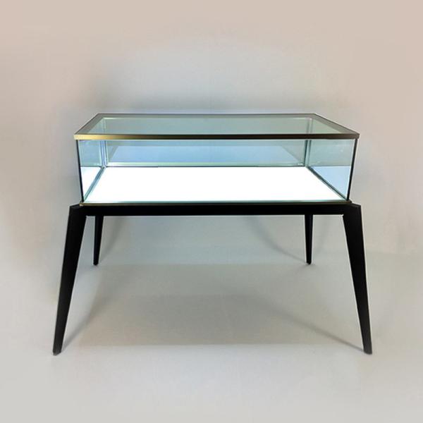 Luxury Transparent Jewelry Glass Display Cabinet Shopping Mall With Locks
