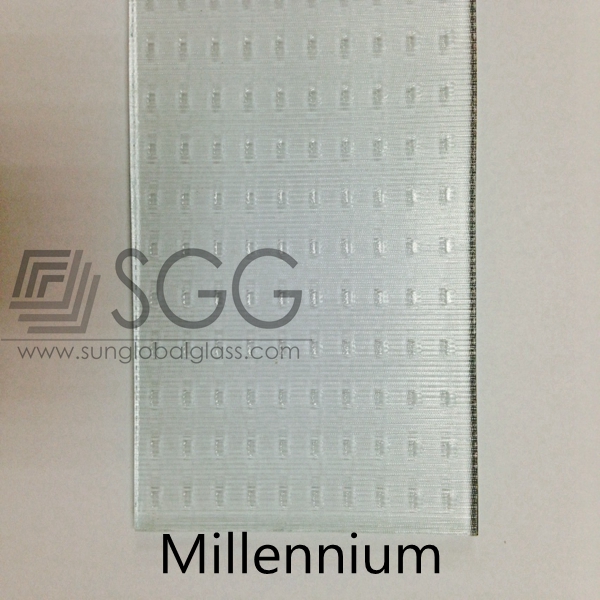 high quality 3mm /4mm /5mm/ 6mm millennium pattern glass