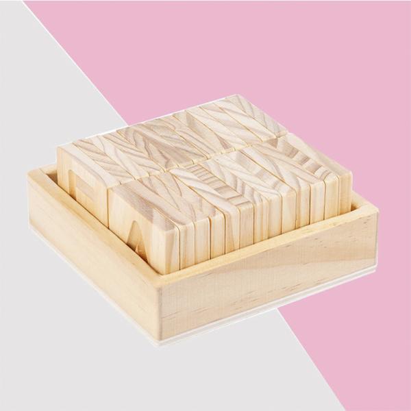 Wooden Montessori Word Spelling Groove Practice Board Pen Control Training