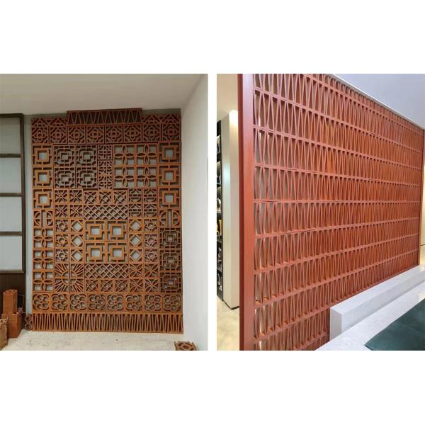 Terracotta Screen Decorative Breeze Block Shape Bricks For Ceiling And Wall Versatile Design