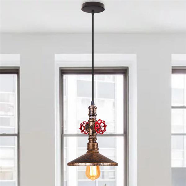 Loft Steampunk Pendant Lights Metal Water Pipe Lamp for Cafe Bar vintage pendant light(WH-VP-76)