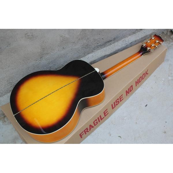 Factory Gibsons Custom 43 inch S 20 frets tobacco sunburst left acoustic guitar with electric guitar's pickup