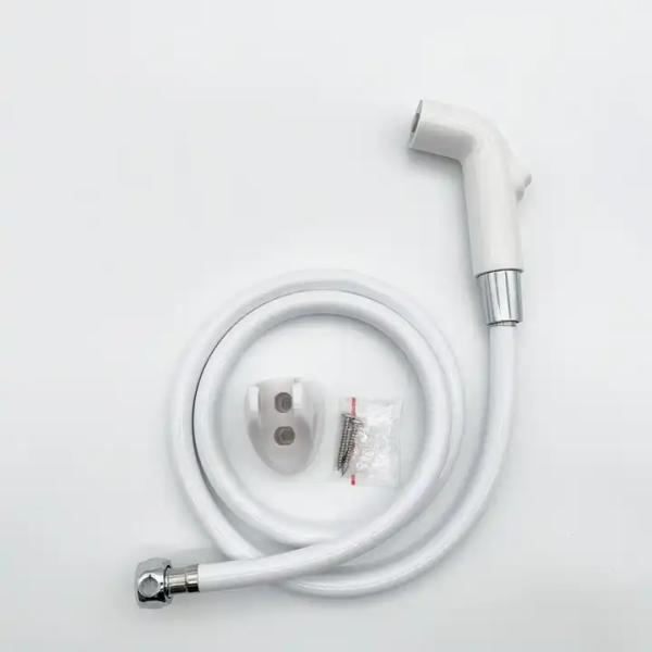 Sustainable White Handheld Toilet Kit Bidet Modern Solution For Bathroom Hygiene