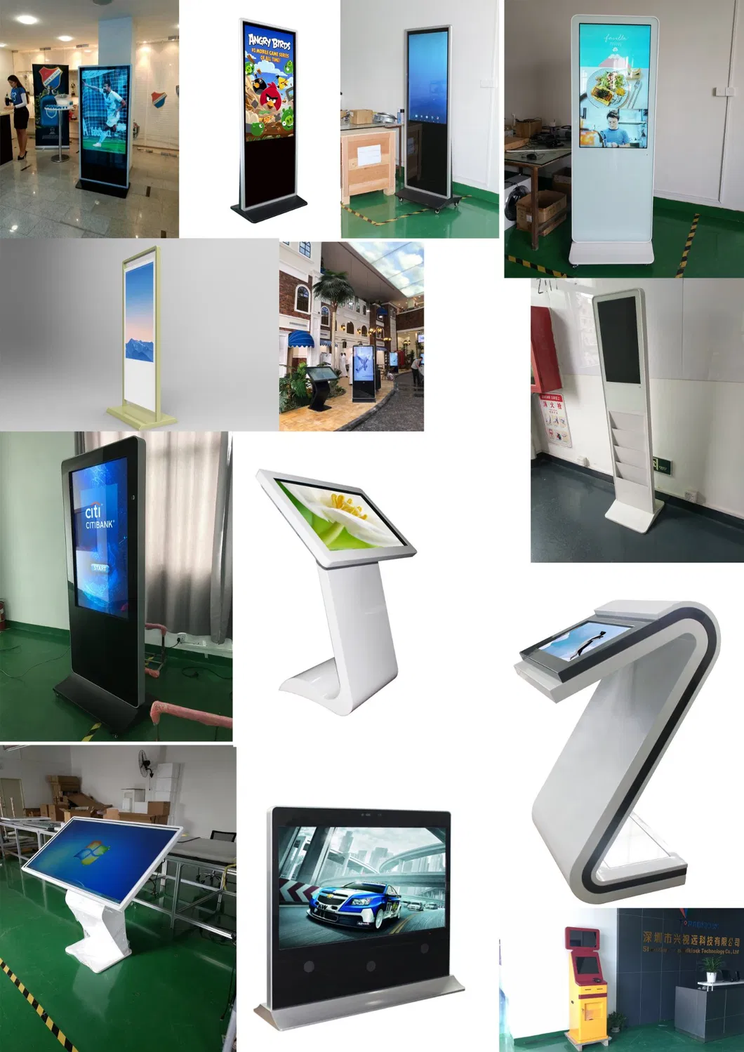 43-65 Inch Outdoor Touch Screen Kiosk 1920x1080 Resolution