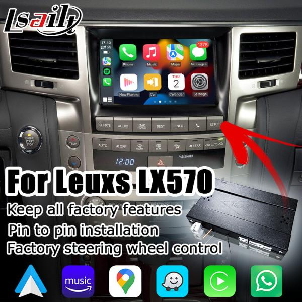 Lexus LX570 wireless Carplay Android auto OEM style upgrade interface box