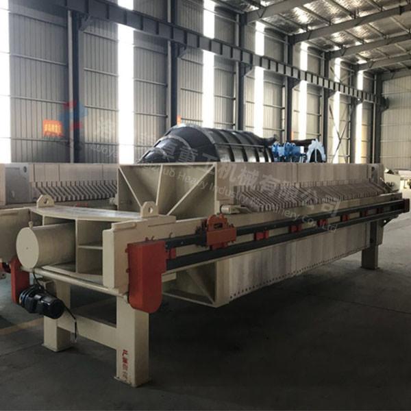 Automatic sewage chamber filter press with polypropylene filter plate