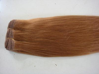 Heat Resistant Reusable Hair Extensions Human Hair Blonde Customized