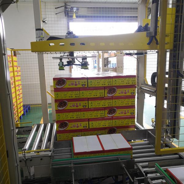 Embalagem de alimentos máquina de paletização de linha industrial servo cartesiano paletizador