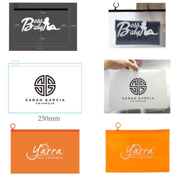 Biodegradable Custom Frosted Slider Zipper Pouch, Bikini Swimwear, Clothes, Eco Packaging, Zip Lock Bag