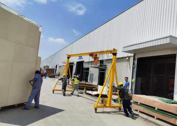 Workshop Mini Lifitng Height 3M 6 Ton Movable Gantry Crane
