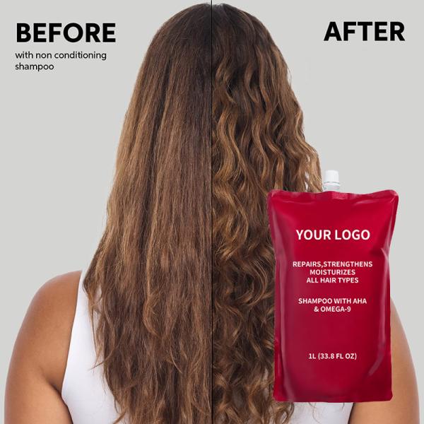 AHA Omega-9 profesionales de reparación de champú para reparación de cabello dañado