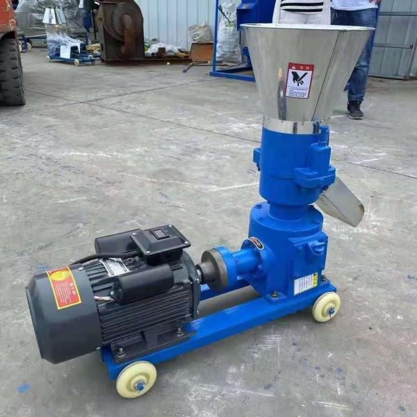 Biomass Straw Pellet Machine Flat Die Feed Pellet Machine 90-150kg/h