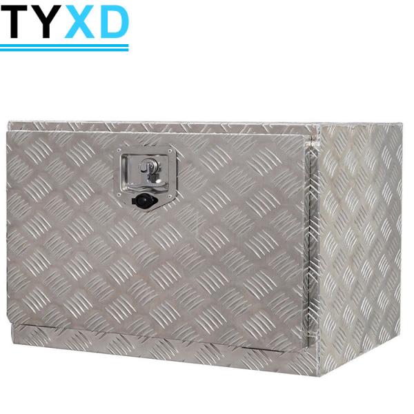 24 Inch Metal Tool Box , Heavy Duty Aluminum Truck Under Bed Tool Boxes