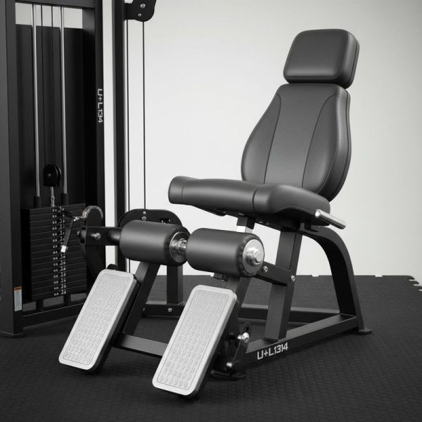 Lunge Seated Leg Extension Curl Machine U+L1314 Contoured Responsive Stable