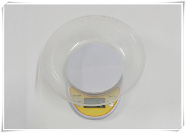 Bowl Type Digital Food Weighing Scales 5000g Capacity With Tare Function