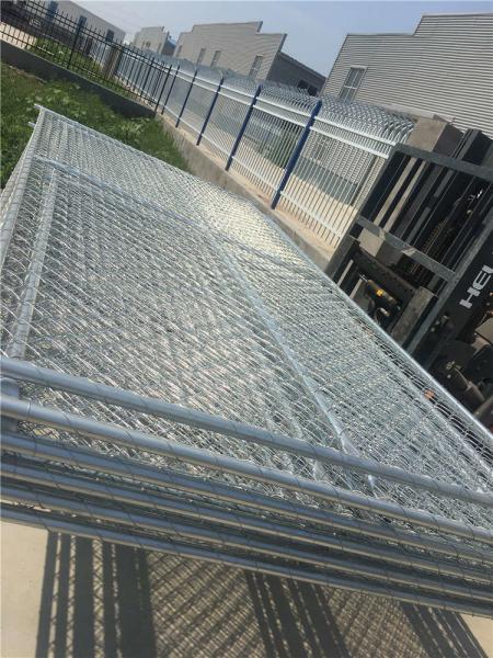 chain link temporary construction fence panels 6FT X 10F Mesh 2 3/8  x 2 3/8 ( 60mm x 60mm ) x 12 gauge wire