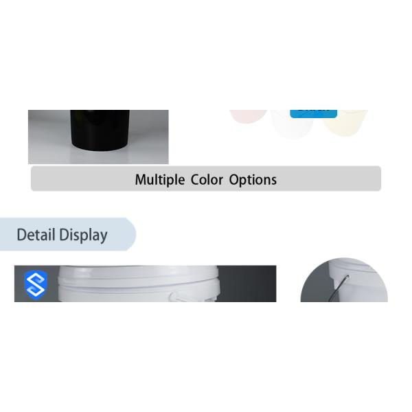 Oil Filter Cap White Five Gallon 20 Litre Paint Bucket With Lid ISO9001