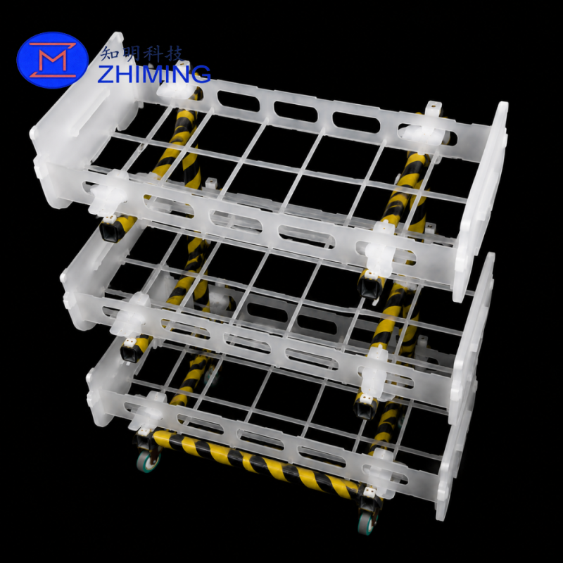 Custom Semiconductor Quartz Boat Carrier Rack for Wafer Handling and Furnace Loading