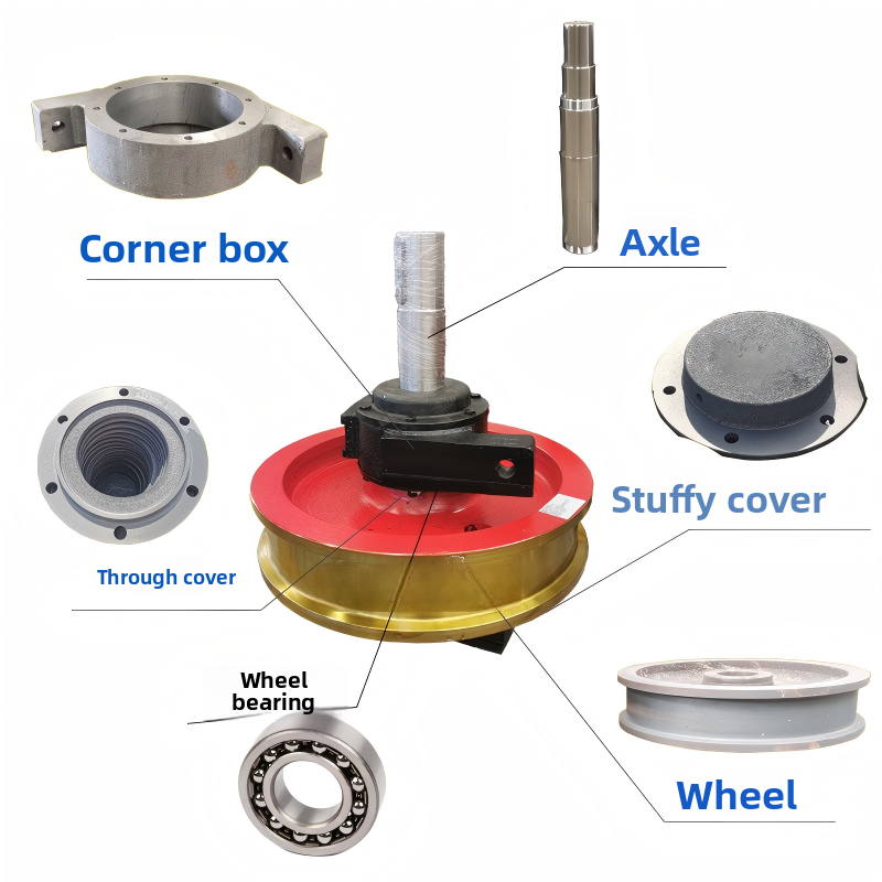 Forged Alloy Steel Heavy Duty Load Bearing Wheel with Precision CNC Machining and 600 mm Diameter for Industrial Material Carts
