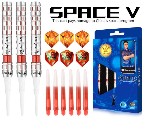Emyth Darts 2BA 90% Tungsten Darts Set Darts Barrel 18g 20g SPACE V