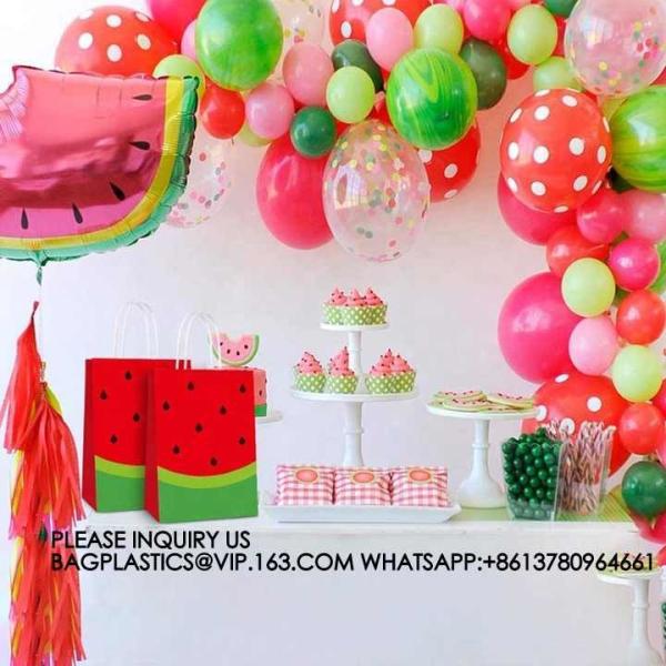 Fruit Party Decoration Tableware Disposable Paper Plate Set Fruit Punch Theme Party Supplies