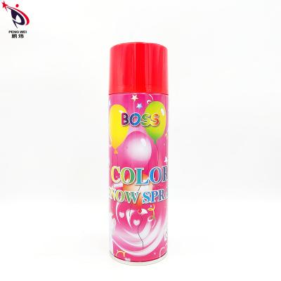 Tinplate Multicolor Fake Snow Aerosol Can , Snow Spray For Christmas Boss Snow Spray