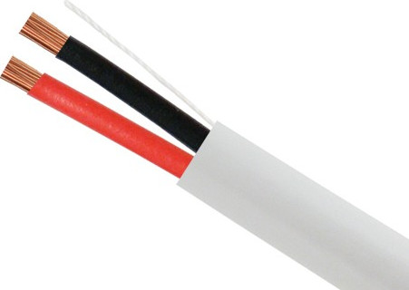 Ядри 22AWG 2 сели обнаженного медного аудио диктора на мель кабель CMR расклассифицировал PVC в белизне