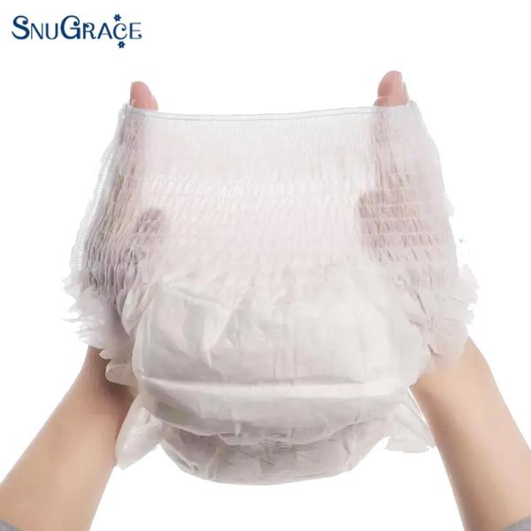 SnuGrace Direct Disposable Adult Diaper with Anti-Leak 3D Leak Prevention Channel