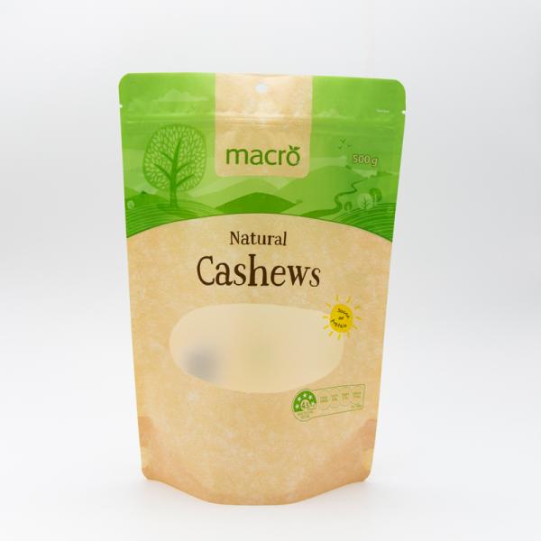 Zip-Lock Stand Up Pouches For Dry Food Packaging With Clear Windows And Food-Grade Materials Bulk Orders Discounts.