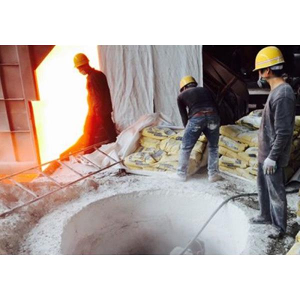 Индукционная печь с кислотостойкой массой с содержанием 0,5% Al2O3 и 0% MgO