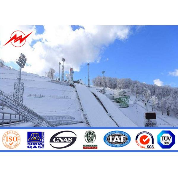 полюс рангоута 30m восьмиугольный высокий для освещения парка с поднимаясь системой