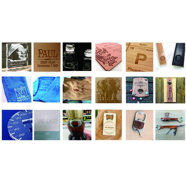 Кожа деревянное стекло УФ гравировки машина 5w охлаждение водой