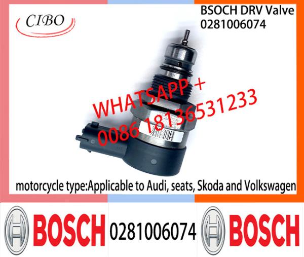 Válvula de controle 0281006075 0281006074 0281006075 da válvula 0281006074 de BOSCH DRV aplicáveis a Volkswagen Audi