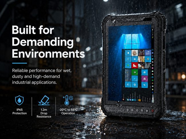 Intel Rugged Tablet PC 8 Inch Organizes Equipment Inspection and Service Records
