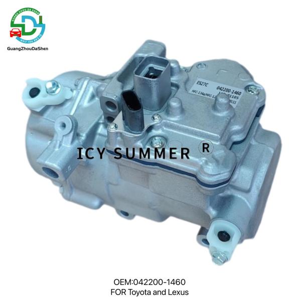 ES27C Compresseur AC pour voiture électrique 042200-1460 0422001460 Pour Toyota et Lexus Compresseur hybride