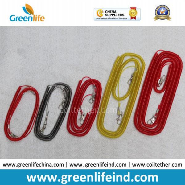 Promotional Colorful Wire Core Spiral Cord Fishing Tool Lanyard