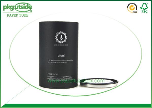Printed Kraft Cardboard Tube Boxes Recyclable For T - Shirt Clothes Packing