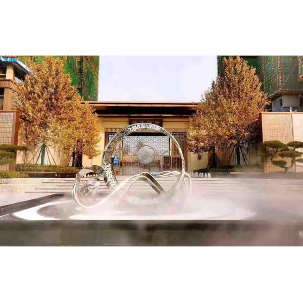 Скульптуры металла орнамента 316L площади современные со светом СИД