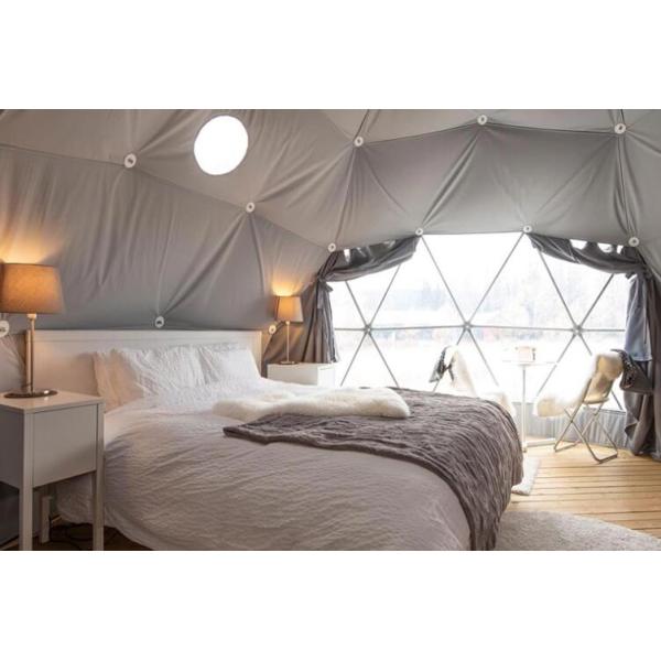 100 km/h Carga do vento 30M Impermeável PVC Geodésico Cúpula Tenda Cúpula Camping Tenda Cúpula Tendas de festa